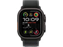 Apple Watch Ultra 2 (2024), GPS + Cellular, 49 mm, Schwarzes Titangehäuse, Doppeltipp-Geste, Schwarzes Trail Loop Armband, Größe S/M