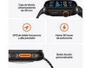 Apple Watch Ultra 2 (2024), GPS + Cellular, 49 mm, Schwarzes Titangehäuse, Doppeltipp-Geste, Schwarzes Trail Loop Armband, Größe S/M