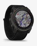 Garmin Enduro 3 Sapphire Solar 51 mm Titan Carbon Grau Schwarzes Armband