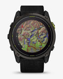 Garmin Enduro 3 Sapphire Solar 51 mm Titan Carbon Grau Schwarzes Armband