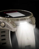 Garmin Fenix ​​8 AMOLED Saphir 43 mm Gold Beige Armband
