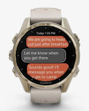 Garmin Fenix ​​8 AMOLED Saphir 43 mm Gold Beige Armband