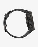 Garmin Fenix ​​8 AMOLED Saphir 43 mm Titan Carbon Grau Schwarzes Armband
