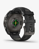 Garmin Fenix ​​8 AMOLED Saphir 47 mm Titan Carbon Grau Schwarzes Armband