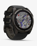 Garmin Fenix ​​8 Sapphire Solar 51 mm Titan Carbon Grau Schwarzes Armband
