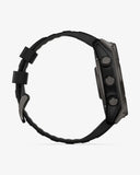 Garmin Fenix ​​8 Sapphire Solar 51 mm Titan Carbon Grau Schwarzes Armband